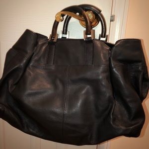 Kenneth Cole Black soft  leather bag